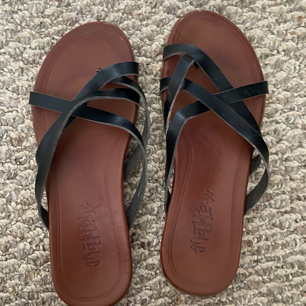 Black strappy sandals